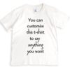 Crezions Gifts Bespoke and Personalised Couple Matching T-Shirts with Custom Text
