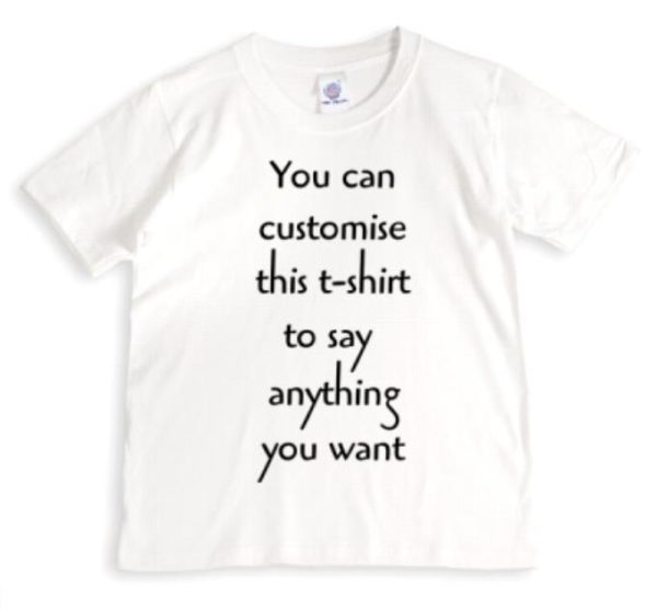 Crezions Gifts Bespoke and Personalised Couple Matching T-Shirts with Custom Text