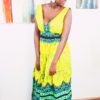 Summer Pleasure African Fashion Ankara Print Maxi Dress